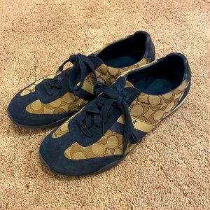 Coach navy sneakers